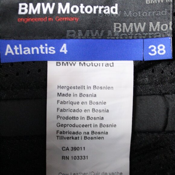 BMW MOTORRAD BMW Women’s Atlantis 4 Black Cow Leather Trousers Sz 38 As-is - Picture 7 of 12